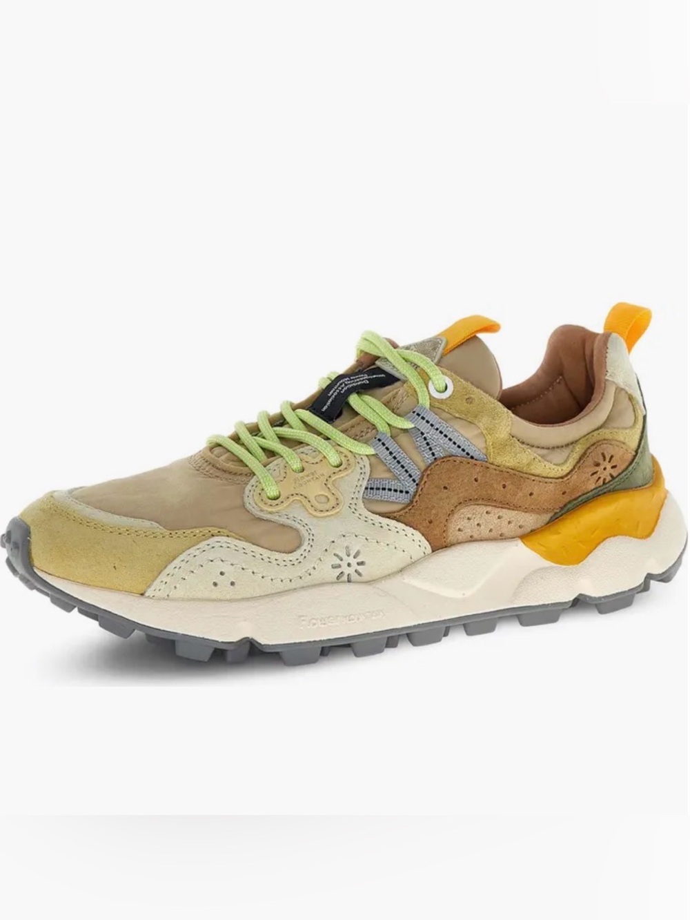 NWT Flower Mountain Yamano 3 Sneaker in Beige / Yellow - Picture 2 of 16